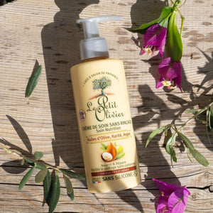 LE PETIT OLIVIER - Crème de Soin Sans Rinçage Nutrition Huiles d'olives Karité et Argan - 200ml