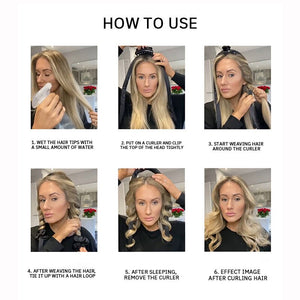 POPPIN - Heatless Hair Curling Rod Headband, Hairdressing Styling Tool ( Couleurs aléatoires )