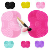 Poppin - Tapis de nettoyage de brosse en Silicone - réf Pink