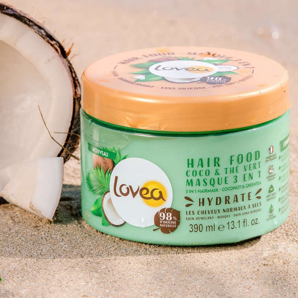 LOVEA - Hair Food Coco & Thé Vert - Tous types de cheveux - 390ml