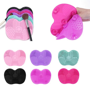 Poppin - Tapis de nettoyage de brosse en Silicone - réf Pink