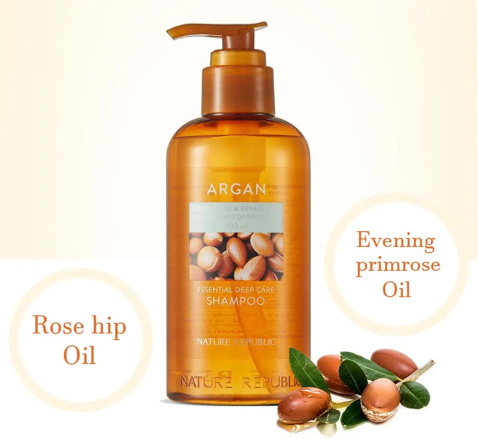 NATURE REPUBLIC - Argan Essential Deep Care Shampoo - 300ml