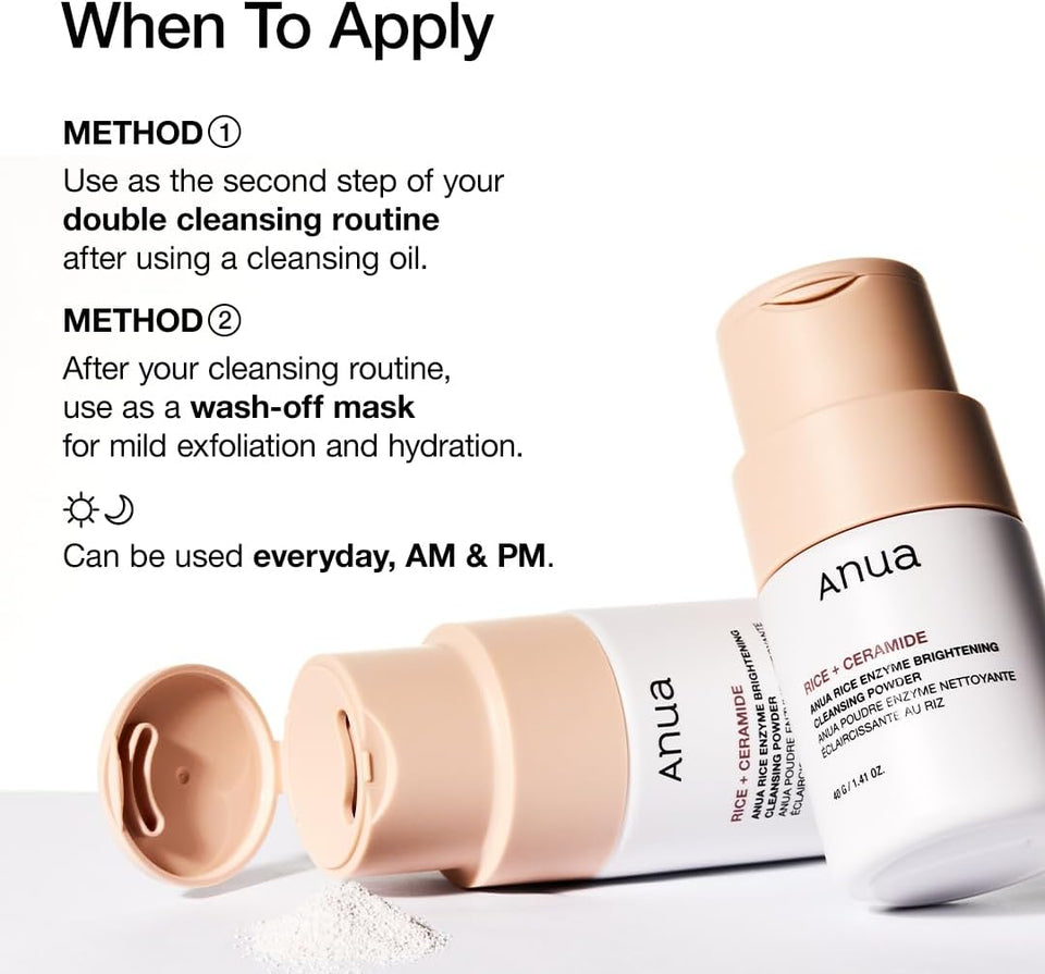 ANUA - Rice + Ceramide Rice Enzyme Brightening Cleansing Powder - 40g