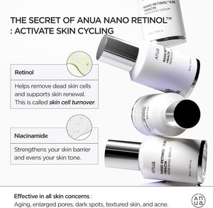 ANUA - Nano Retinol 0.3% + Niacin Renewing Serum - 30ml