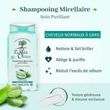 LE PETIT OLIVIER - Shampooing Micellaire Purifiant Aloe Vera et Thé Vert - 250ml