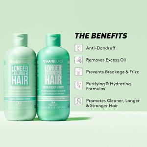 HAIRBURST - Shampoing + Conditoner Pour Cheveux Gras - 2x350ml