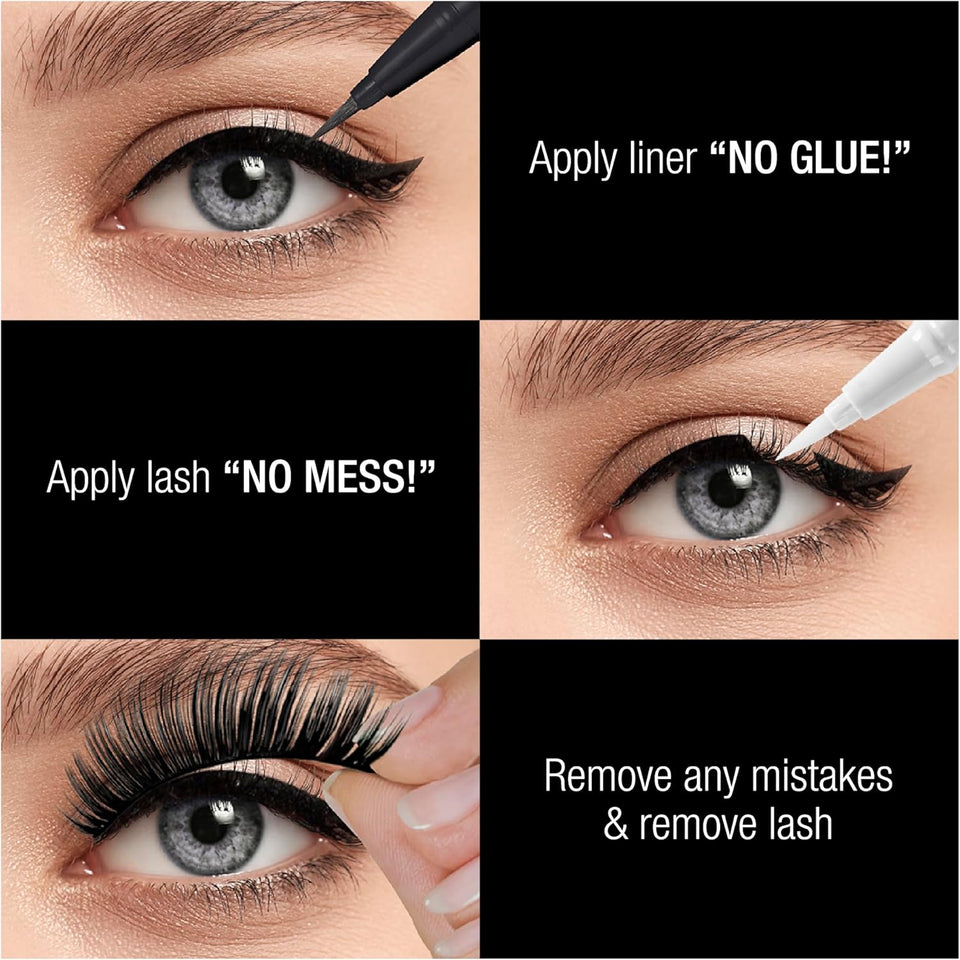 Absolute New York - Dual Glue Eyeliner - réf Black