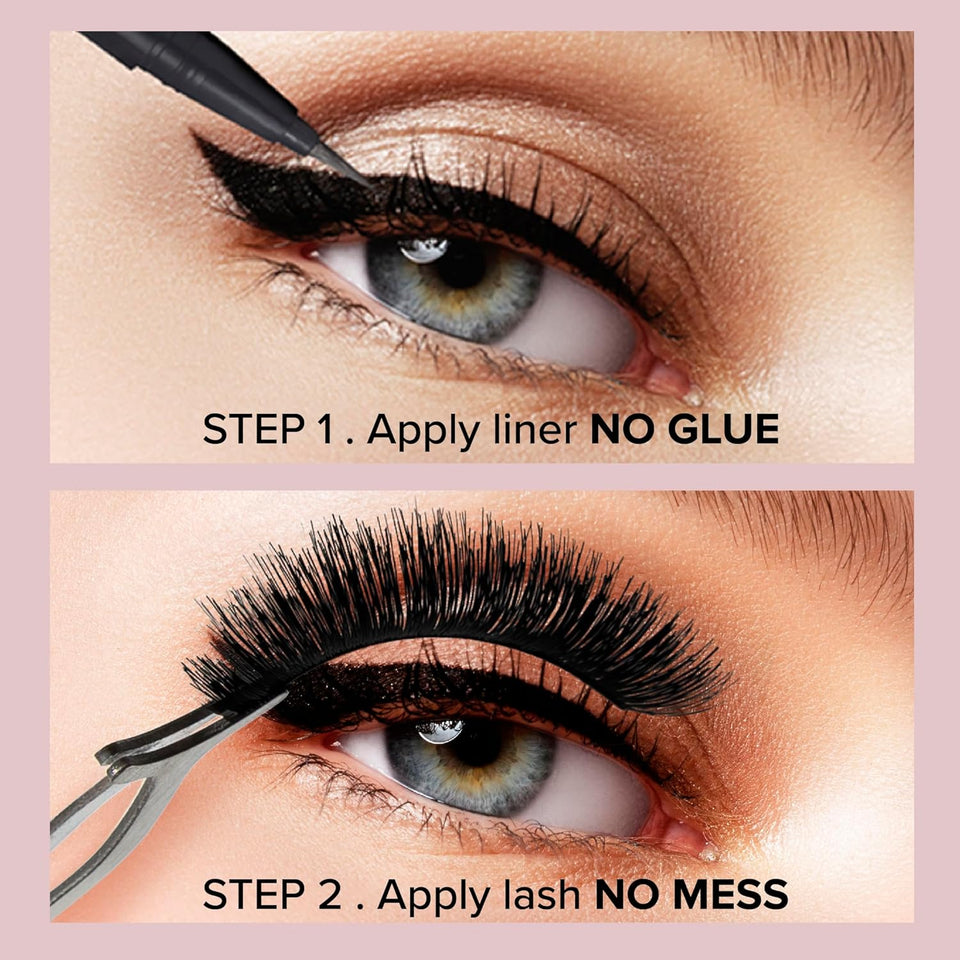 Absolute New York - Dual Glue Eyeliner - réf Black