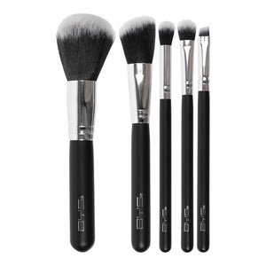 BYS - 5pc Makeup Brushes in Glitter Holder