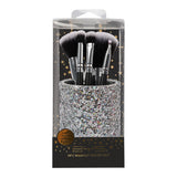 BYS - 5pc Makeup Brushes in Glitter Holder