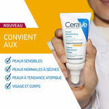 CeraVe - Crème Hydratante Visage SPF50 Peaux Normales à Sèches - 52ml
