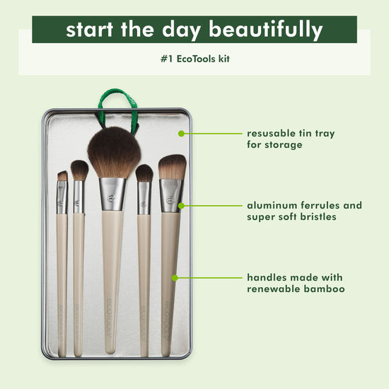 ECOTOOLS - Start The Day Beautiful - 5 brosses