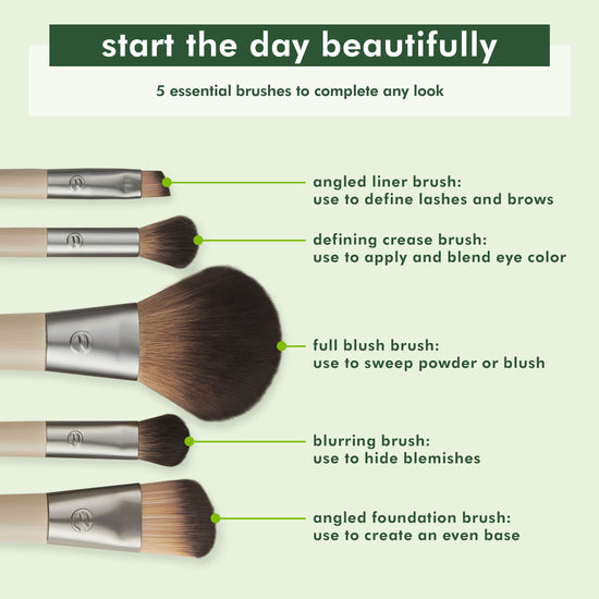 ECOTOOLS - Start The Day Beautiful - 5 brosses