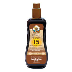 AUSTRALIAN GOLD - Gel Spray SPF 15 Avec Bronzant 237ml