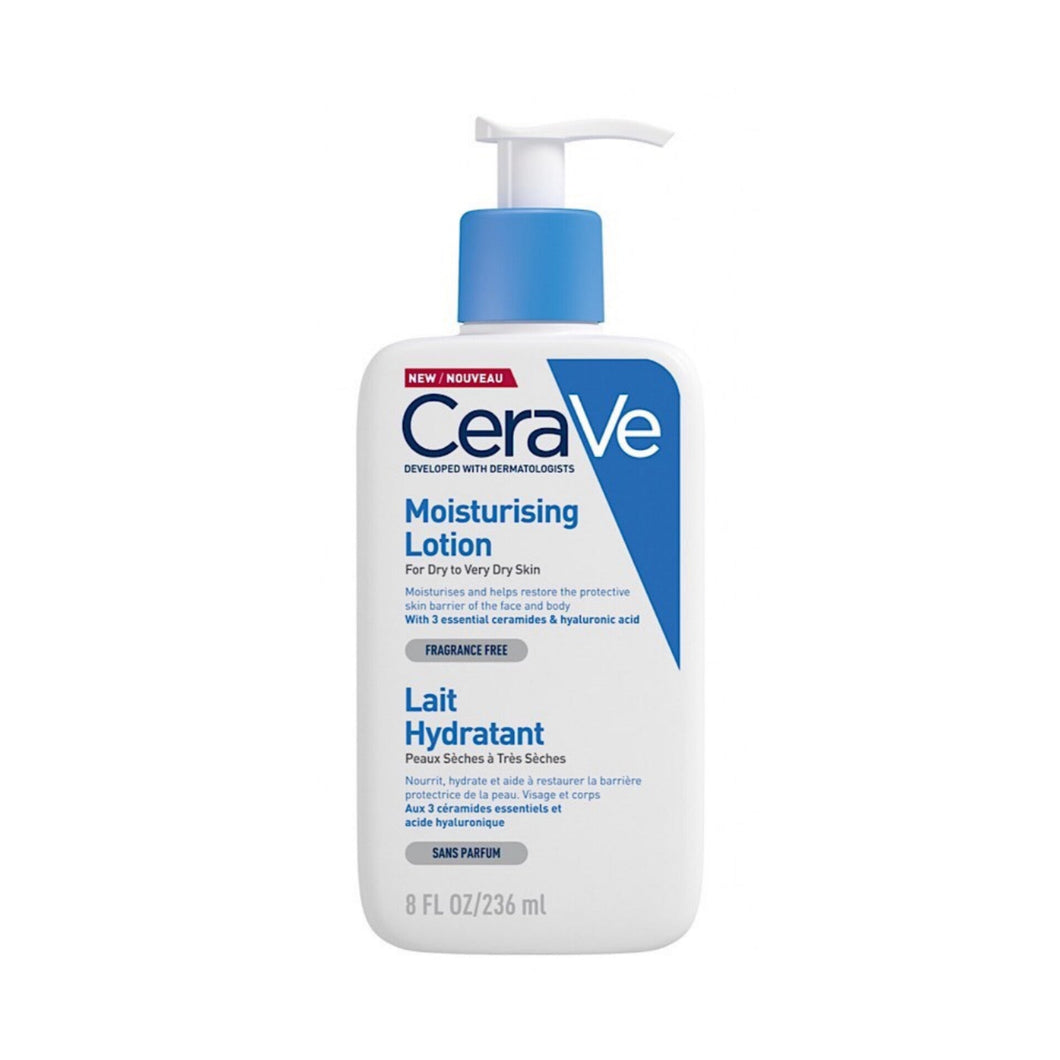 CeraVe - Lait Hydratant Crème Hydratante 24h Nourrissante à l'Acide Hyaluronique - 236ml