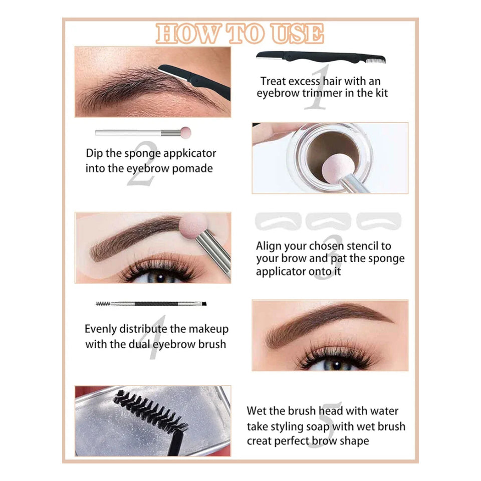 Absolute New York - 3D Brow Kit ( 5pcs )