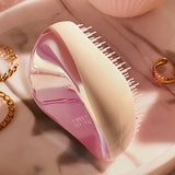 TANGLE TEEZER - Compact Brosse spécial démêlage Styler - Lilac Yellow Chrome