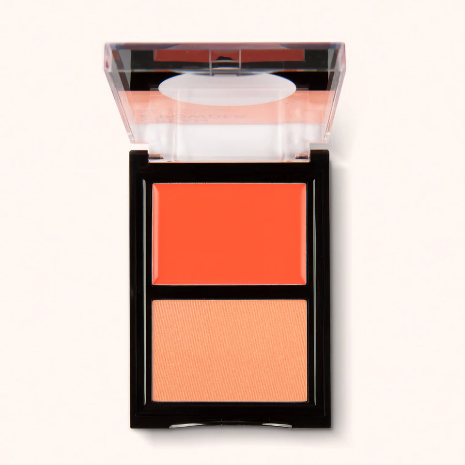 Absolute New York - Cheeky Bloom Blush Duo - réf Flushed-Poppy