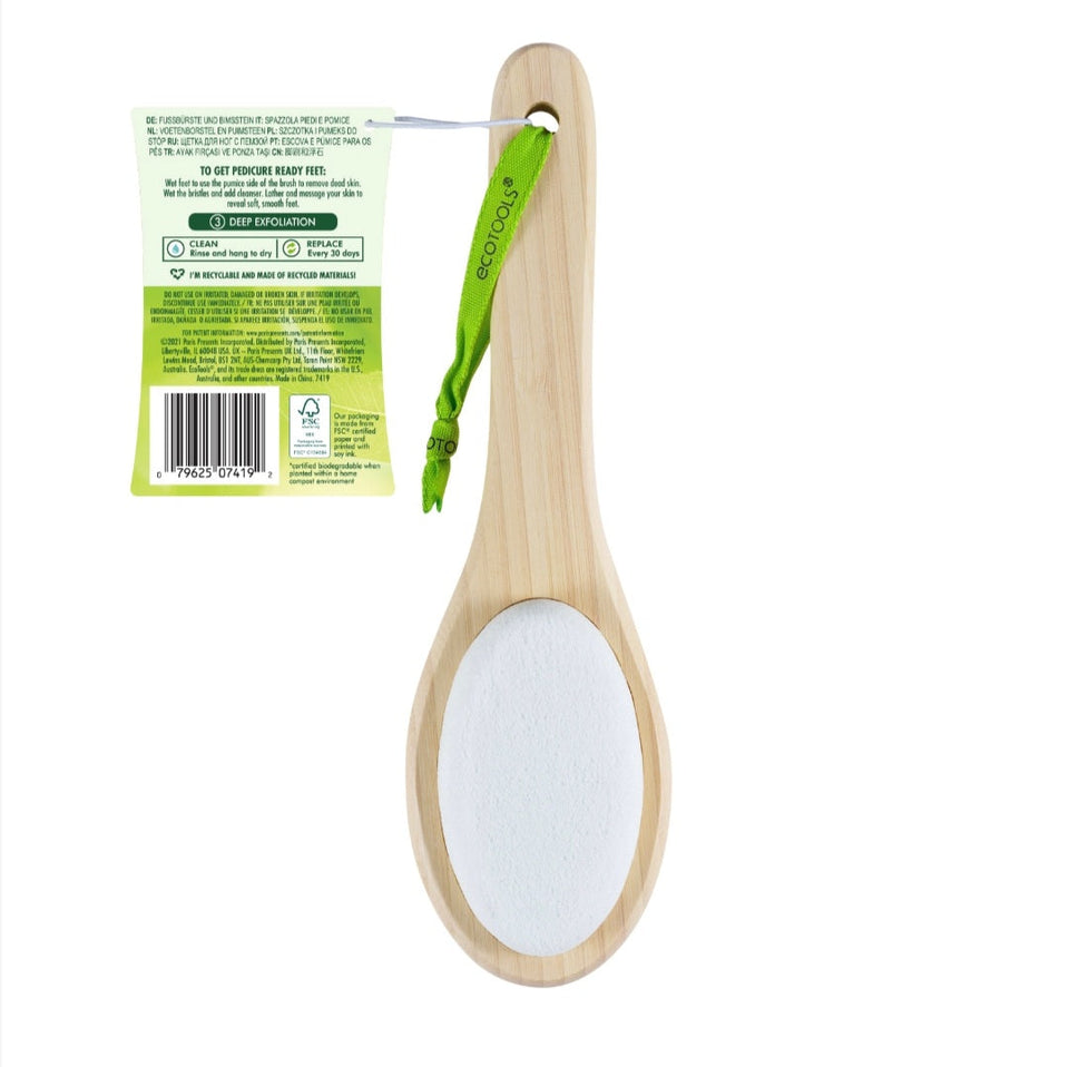 ECOTOOLS - Brosse pour les pieds et pierre ponce