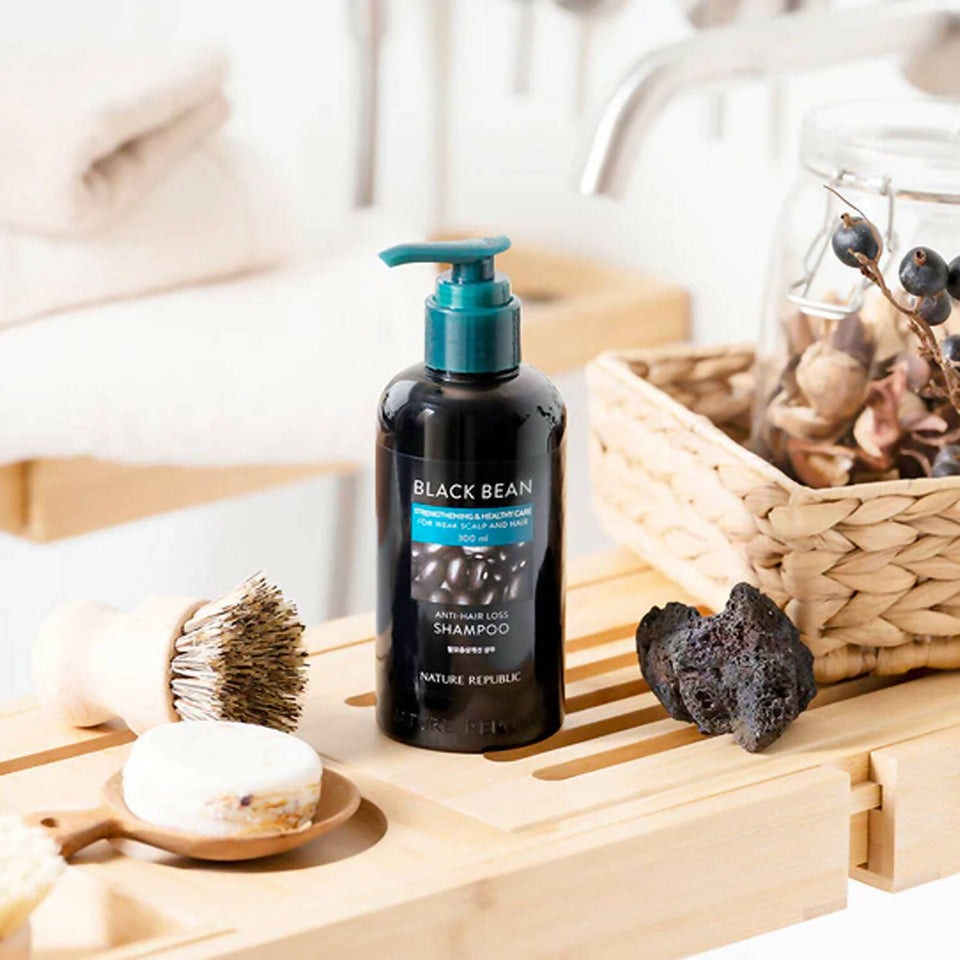 NATURE REPUBLIC - Black Bean Anti Hair Loss Shampoo - 300ml