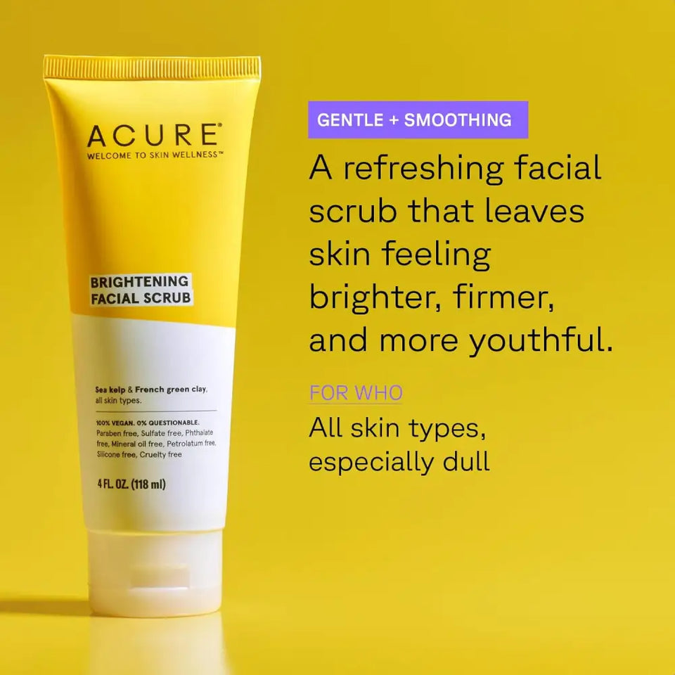 ACURE - Facial Scrub Gommage visage illuminateur 118 ml