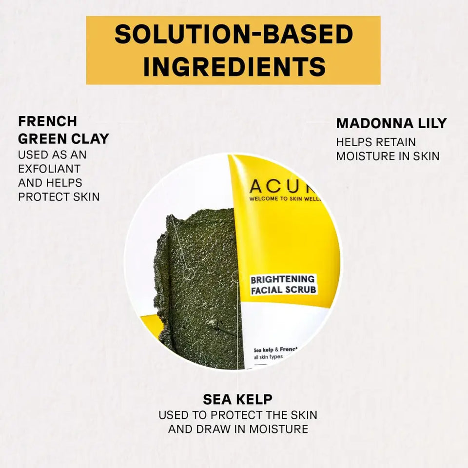 ACURE - Facial Scrub Gommage visage illuminateur 118 ml