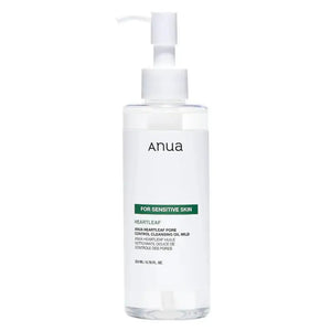 ANUA - DUO Double Cleansing 8 Hyaluronic Acid Foaming Cleanser + Heartleaf Pore Control Cleansing Oil Sensitive Skin - 150ml