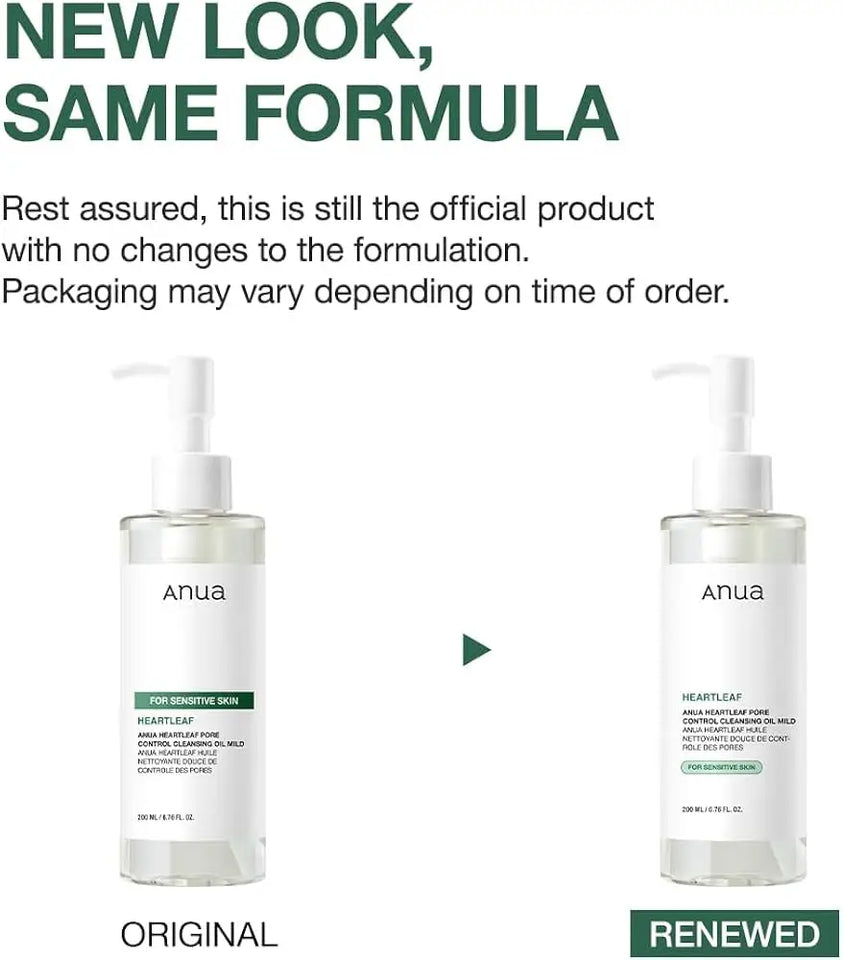 ANUA - Heartleaf Pore Control Cleansing Oil MILD for Sensitive Skin - 200ml