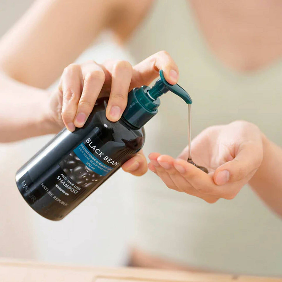 NATURE REPUBLIC - Black Bean Anti Hair Loss Shampoo - 300ml