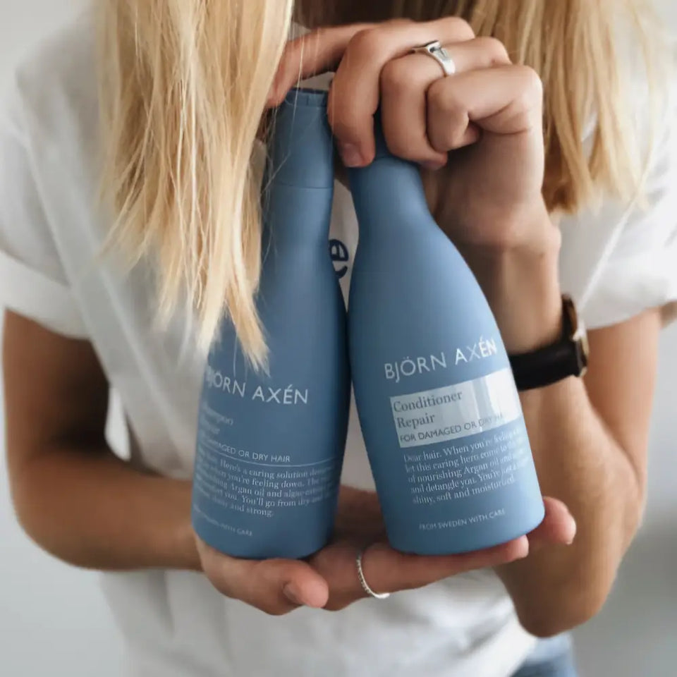 BJORN AXEN - DUO Repair Shampooing + Conditioner cheveux secs et abîmés grâce - 2x250ml