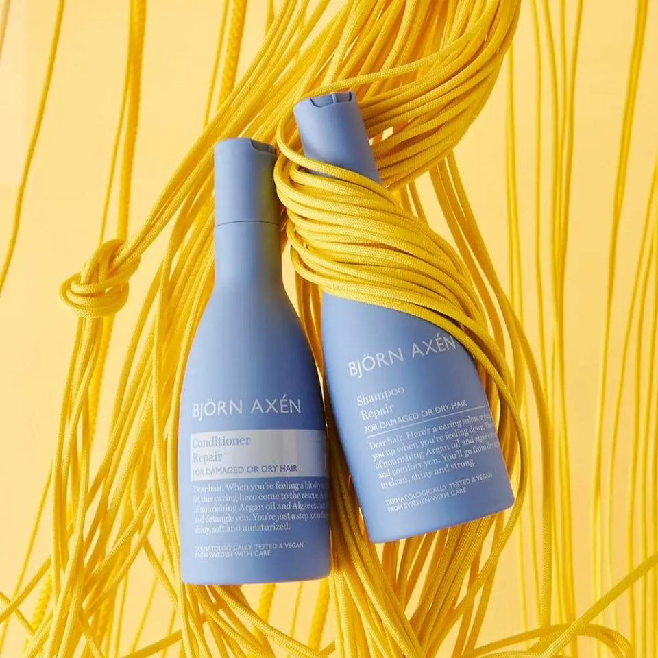 BJORN AXEN - DUO Repair Shampooing + Conditioner cheveux secs et abîmés grâce - 2x250ml