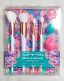 BYS - Brush & Sponge - 6 Piece Brush Kit