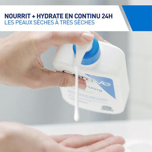 CeraVe - Lait Hydratant Crème Hydratante 24h Nourrissante à l'Acide Hyaluronique - 473ml