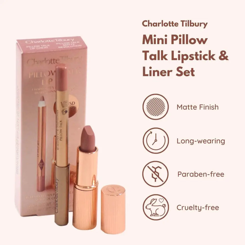 CHARLOTTE TILBURY - Mini Pillow Talk Lip Kit - pillow talk original