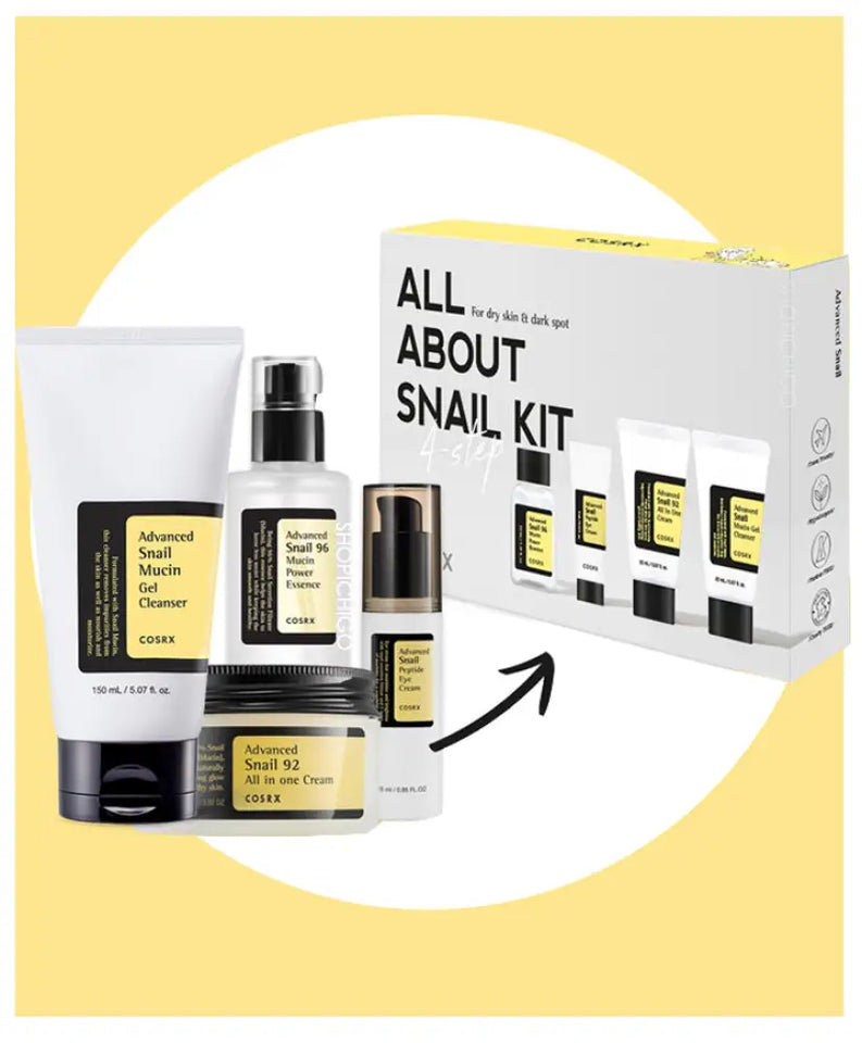 COSRX - MINI Kit d'essai à l'escargot All About Snail ( 4pcs )