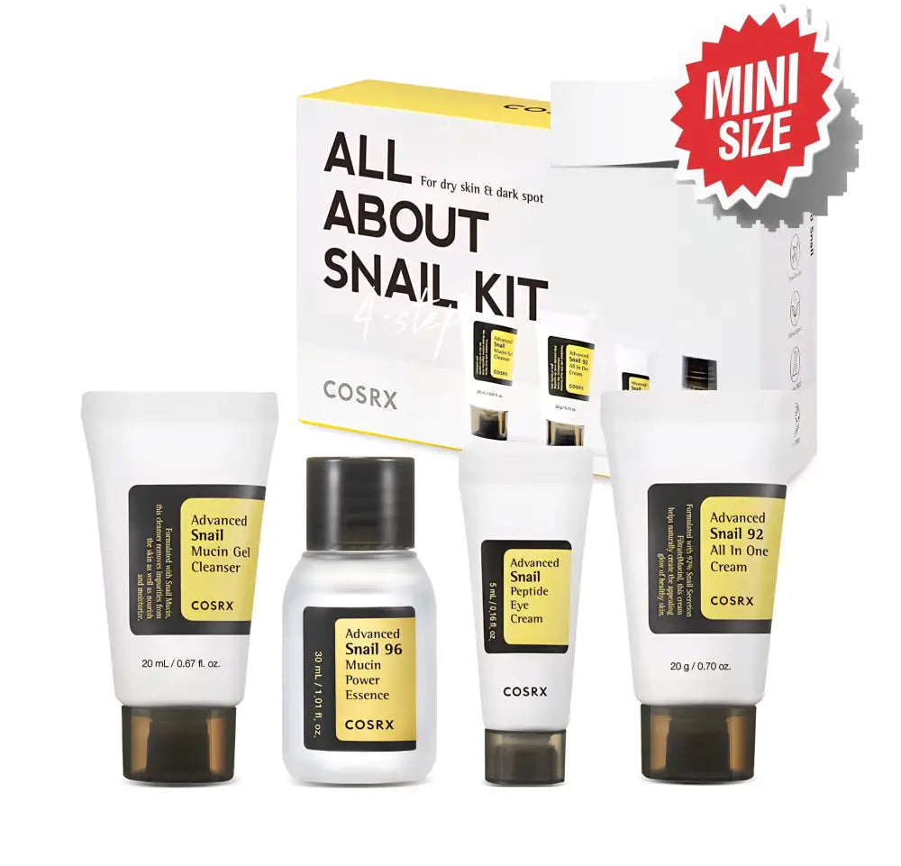 COSRX - MINI Kit d'essai à l'escargot All About Snail ( 4pcs )