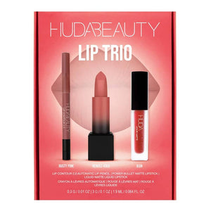 HUDA BEAUTY - The Ultimate Lip Trio - réf Rendez vous