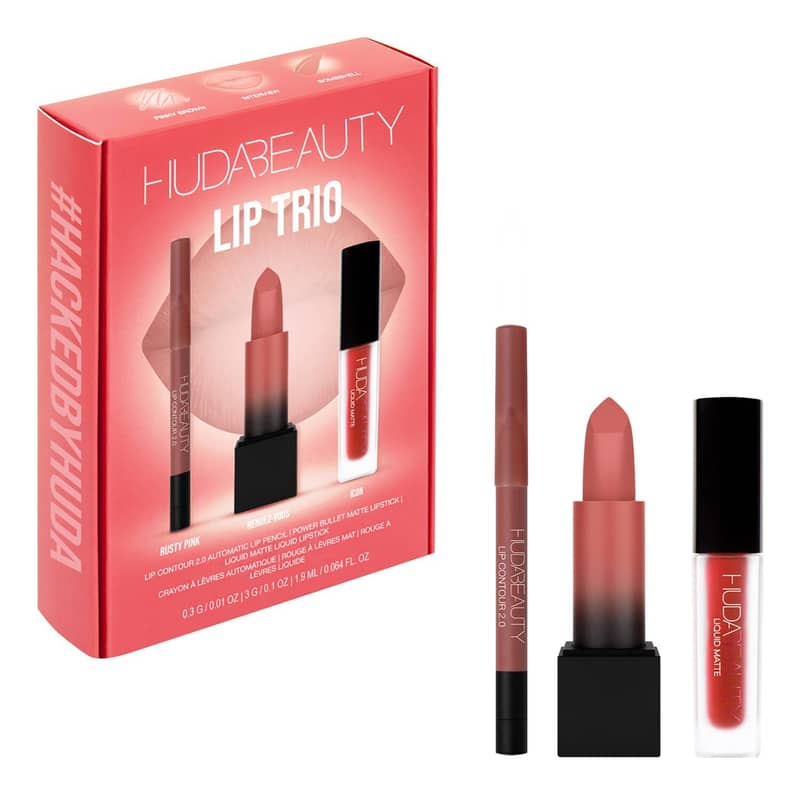 HUDA BEAUTY - The Ultimate Lip Trio - réf Rendez vous