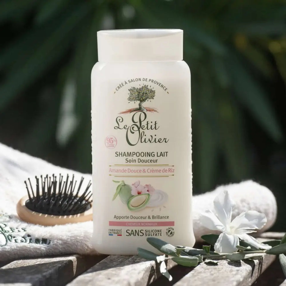 LE PETIT OLIVIER - Duo Shampooing et Après Shampooing Lait Soin Douceur Amande Douce Et Crème De Riz - 250ml