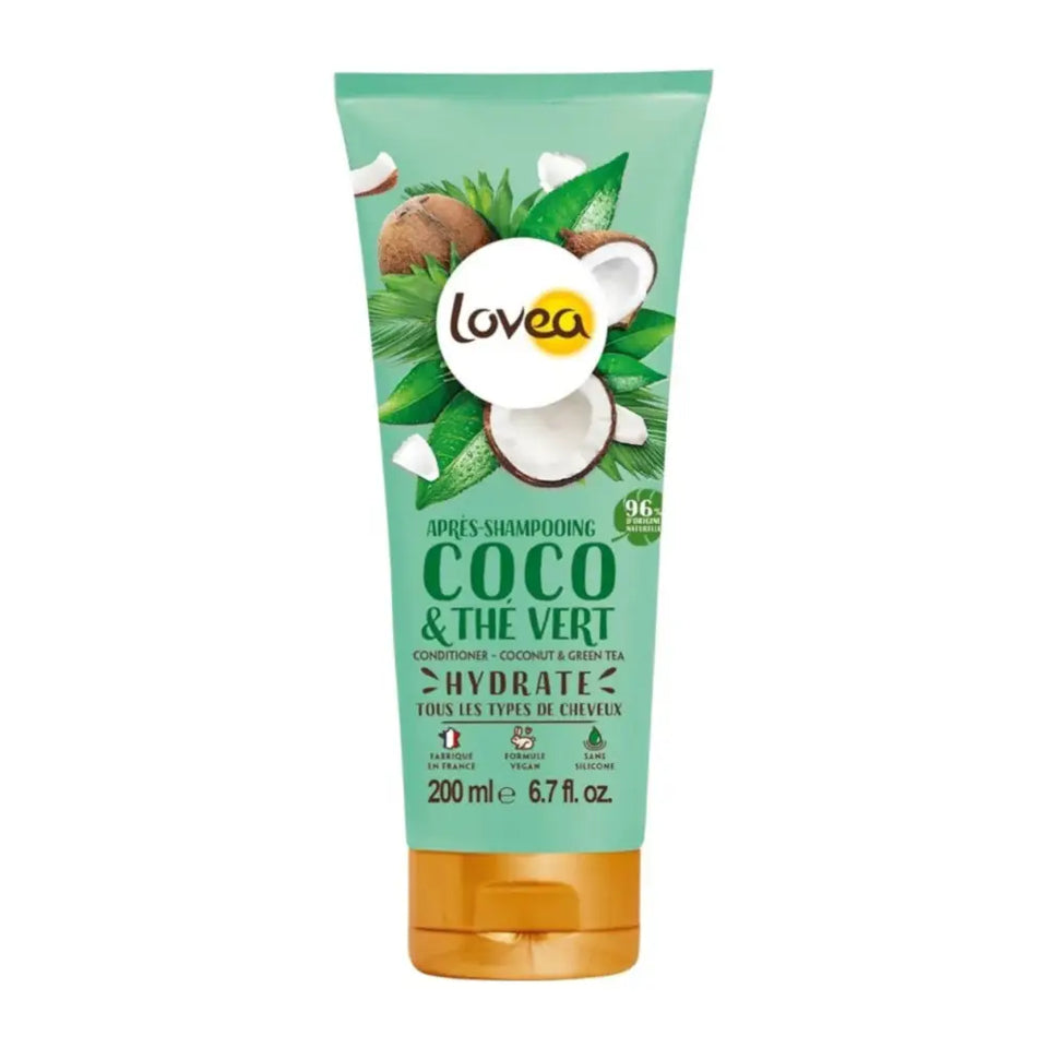 LOVEA - Duo Shampooing et Après Shampoing Coco & Thé Vert - Tous types de cheveux - 250ml