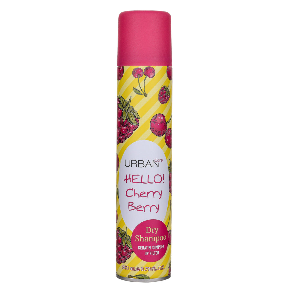 URBAN CARE - Dry Shampoo, Shampoing Sec - réf Hello Cherry Berry - 200ml