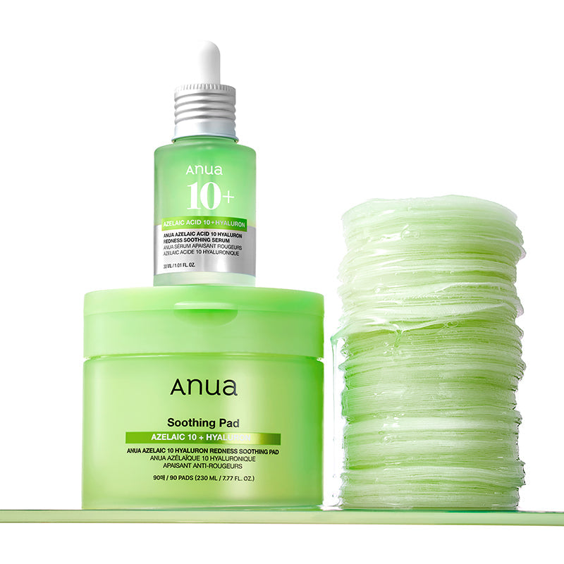 ANUA - Soothing Pad, Azelaic 10 + Hyaluron - 90 Pads