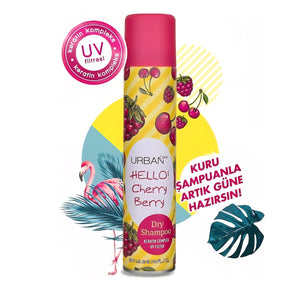 URBAN CARE - Dry Shampoo, Shampoing Sec - réf Hello Cherry Berry - 200ml