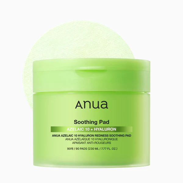 ANUA - Soothing Pad, Azelaic 10 + Hyaluron - 90 Pads