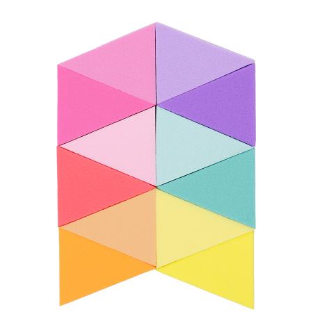 BETER - 12 Wedged makeup sponges · Latex free