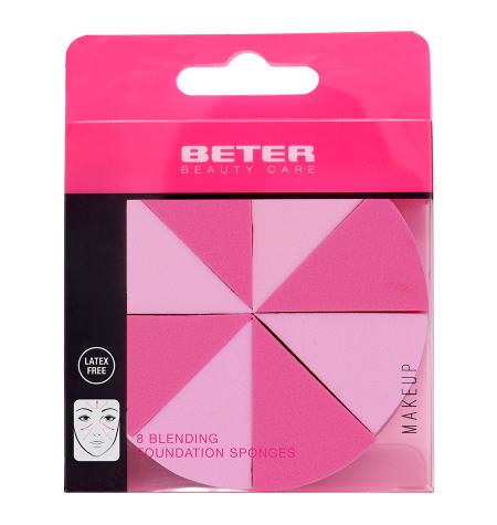 BETER - 8 Blending Fondation Sponges Latex Free