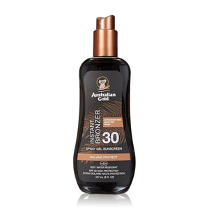 AUSTRALIAN GOLD - Gel Spray Sunscreen SPF 30 Avec Bronzant - 237ml