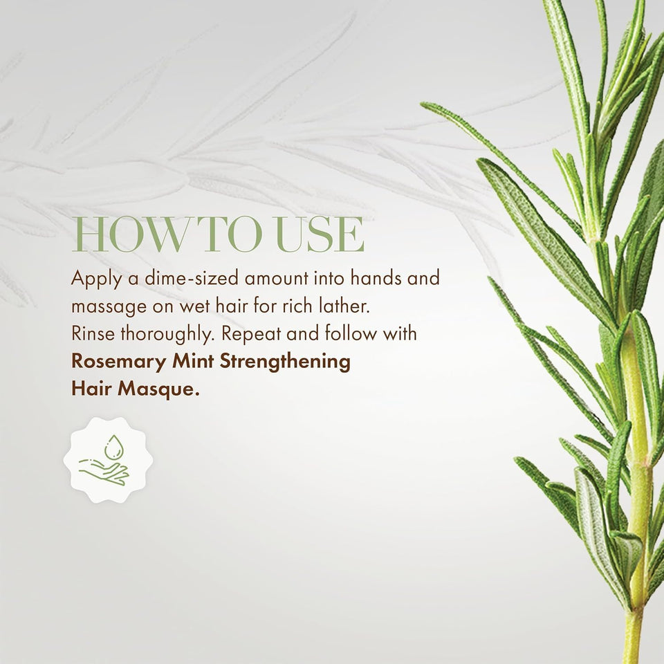 MIELLE - DUO Rosemary Mint Strengthening Shampoo + Conditioner