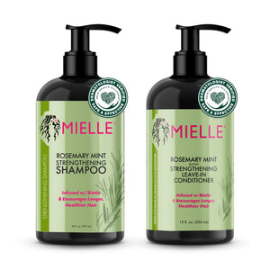 MIELLE - DUO Rosemary Mint Strengthening Shampoo + Conditioner