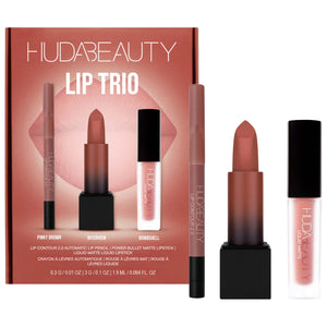 HUDA BEAUTY - The Ultimate Lip Trio Set Coffret Maquillage - réf Interview